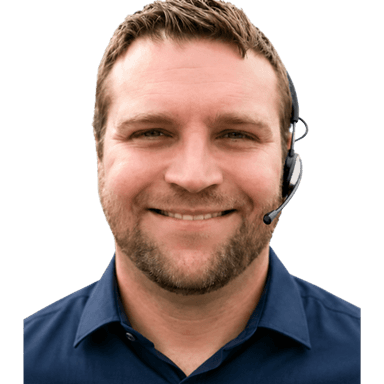 Peter, Alpine Product Advisor, wearing a headset, ready to take your call