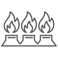 Tighter spaces between burners means less oxidation